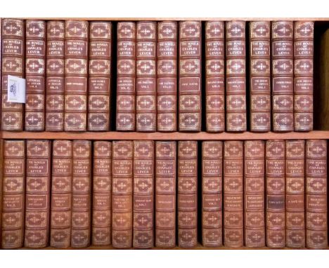 Lever (Charles) The Novels, edited by his Daughter, 37 volumes, Downey and Co., Limited, 1897-9,  profusely illustrated with 