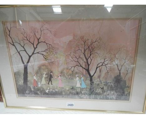 A framed and glazed Helen Layfield Bradbury print.