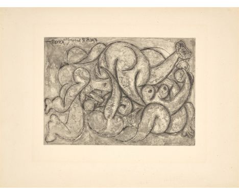Pablo Picasso (Málaga 1881 – 1973 Mougins). „Accouplement. II“. 1933Aquantinta auf Velin.  19,8&nbsp;×&nbsp;27,7&nbsp;cm (33,