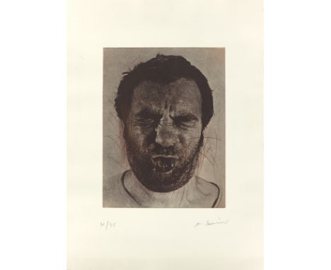 Arnulf Rainer (Baden b. Wien 1929 – lebt in Enzenkirchen und auf Teneriffa). Ohne Titel. Offset und Kaltnadel auf Velin.  39,