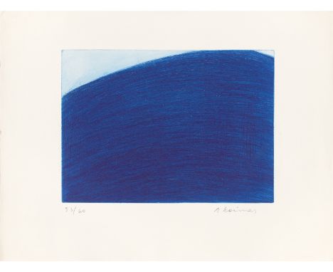 Arnulf Rainer (Baden b. Wien 1929 – lebt in Enzenkirchen und auf Teneriffa). Ohne Titel. Farbradierung auf BFK Rives-Velin.  
