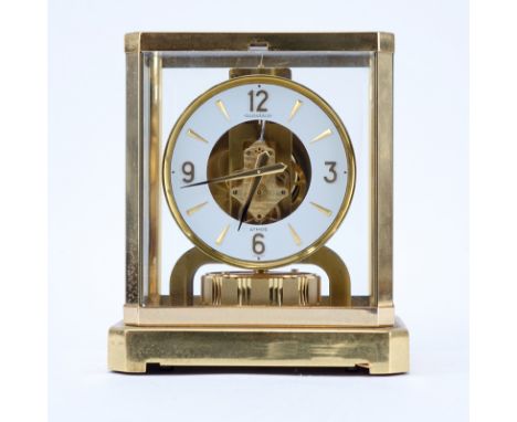 Jaeger LeCoultre Atmos Clock. Inscribed on dial and on movement. Some discoloration to brass, needs cleaning, appears to be i