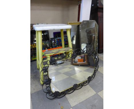Three mirrors and a step/stool 