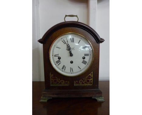 A Committi of London mahogany bracket clock 