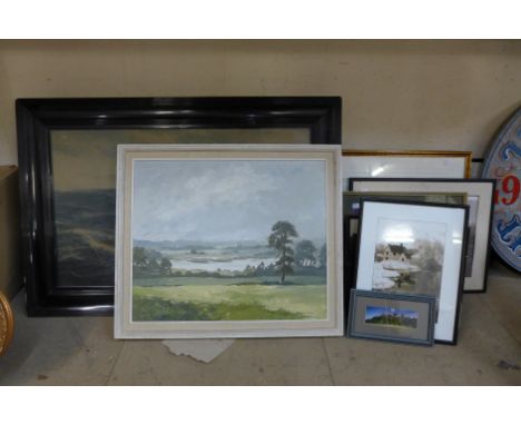 A large quantity of assorted prints and pictures, etc. 