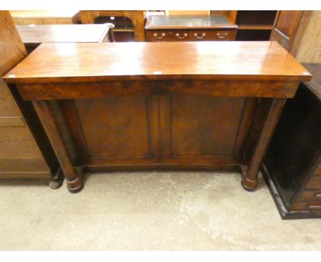 A Victorian mahogany console table 