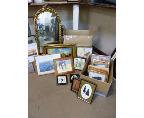 Assorted prints, watercolours etc. 
