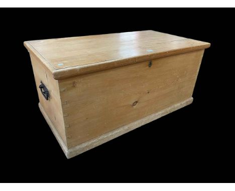 Waxed pine trunk, 47cm by 103cm by 55cm.