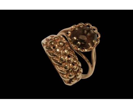 Two 9 carat gold rings, size J &amp; K.