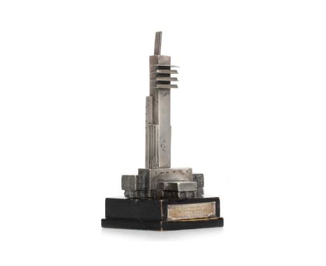 CHIC GEATONS OF CELTIC F.C., EMPIRE EXHIBITION WINNERS SILVER TROPHY, 1938  modelled in the form of an assayed sterling silve