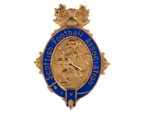 JOHNNY HAMILTON OF RANGERS F.C., SCOTTISH CUP RUNERS UP GOLD MEDAL, 1976/77  the obverse inscribed SCOTTISH FOOTBALL ASSOCIAT