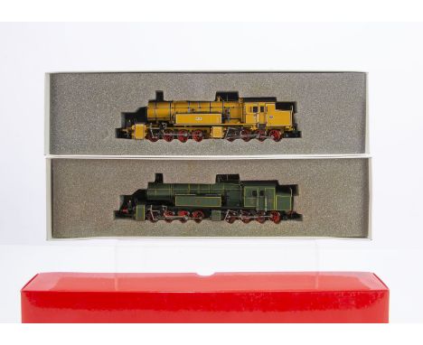 Rivarossi HO Gauge Bavarian and K Bay 0-8-8-0 Steam Locomotives and Tenders, 1387 Bavarian Railways green 5751 Museum Ref 159