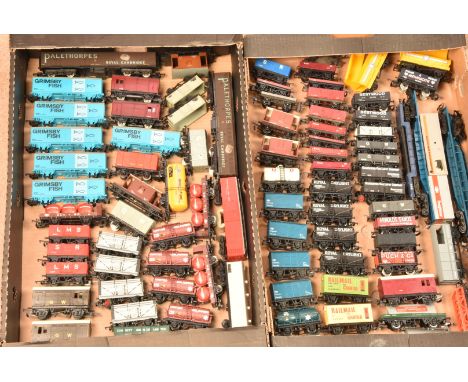 OO Gauge Unboxed Goods Wagons, a large collection in various liveries and from various regions, includes private owner and ra