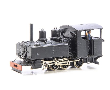 A kit-built 0 Scale (narrow-gauge - to run on 16.5mm track) Finescale WW1 'Baldwin' 4-6-0 Tank Locomotive, as supplied by Bal