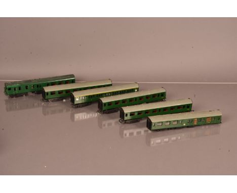 MTK 00 Gauge part built Hastings 6S BR green six car DMU,  near complete six car set, comprising Power Car with motor bogie (