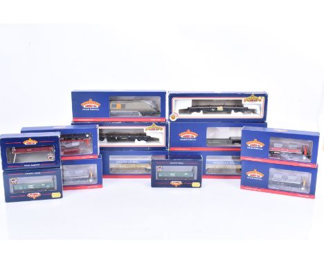 Bachmann OO Gauge Goods Wagons, a boxed group, BAA Steel Carrier Wagons, 38-352A Railfreight red &amp; black 920, 38-351A Rai