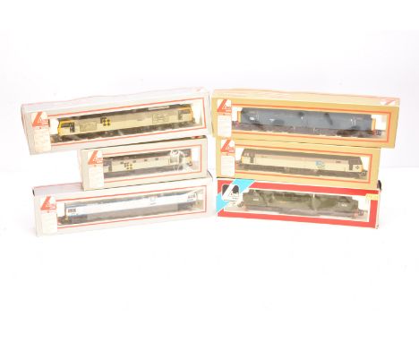 Lima OO Gauge BR Diesel Locomotives, boxed, some incorrectly, 205173 Type 3 D6755 in green livery, Class 59   59001 in silver