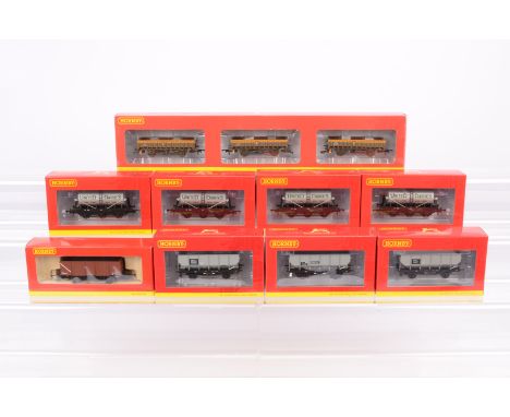 Hornby 00 Gauge Goods Rolling Stock,  R6992 United Dairies Milk Tank wagons (4), R6726 BR 21 Ton Hopper Wagons (3), R6161 20 
