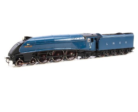 A Finescale 0 Gauge LNER class A4 4-6-2 Streamlined Locomotive and Tender by Golden Age Models, made in Korea by FC Models fo