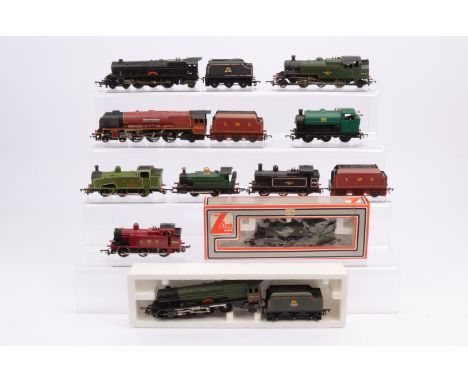 OO Gauge Steam Locomotives, mainly unboxed, locomotives with tenders, Triang 46201 Princess Elizabeth (2) in black and green 