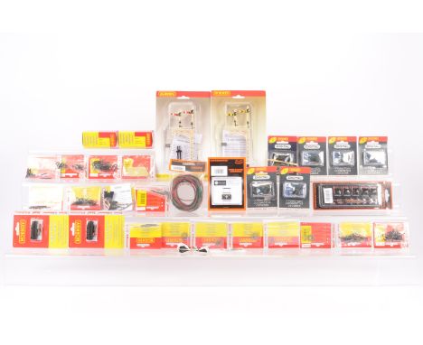 Hornby China and Gauge Master Digital and Electrical Layout Components, all packaged mostly factory sealed, some opened and r