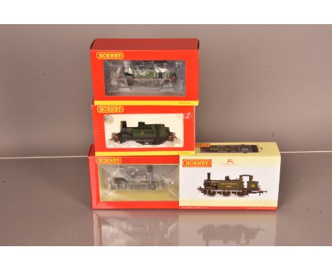 Hornby 00 Gauge Terrier Class A1X Locomotives,  R3812 SR green Isle of Wight No 10 'Cowes', R3248 K&amp;ESR green No 10 'Sutt
