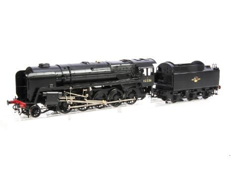 A Finescale 0 Gauge BR class 9F 2-10-0 Locomotive and Tender by Lee Marsh Models, made in S.Korea for Lee Marsh, representing