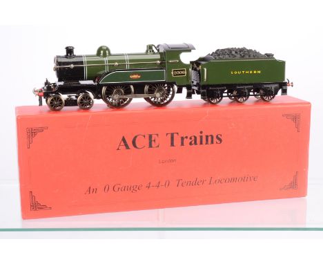 ACE Trains 0 Gauge SR green Celebration Class 0-6-0  Locomotive and Tender, No 2006, in original box, E, appears lightly run,
