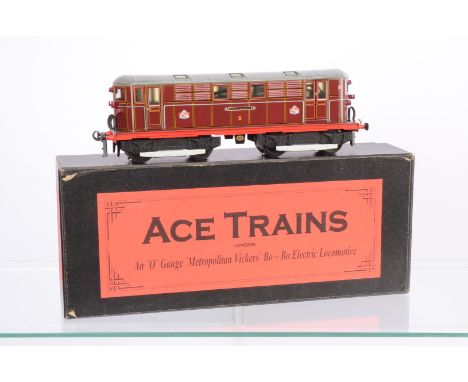 ACE Trains 0 Gauge E/17 Metropolitan Vickers maroon  Bo-Bo Electric Locomotive No 2 Oliver Cromwell',  in original box, E, ap