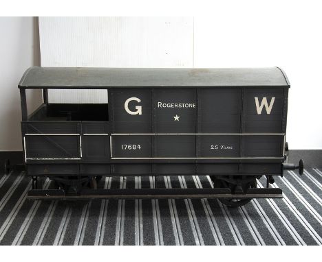 A 7¼" Gauge GWR 'Toad' Brake Van by Aristocraft, with steel underframe and moulded body, finished in GWR grey as No. 17684 of