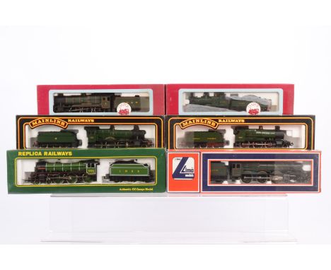 OO Gauge GWR and LNER Steam Locomotives with Tenders, a boxed group, GWR, Mainline 37090 Mogul 5322, 37-078 Manor Class 7806,