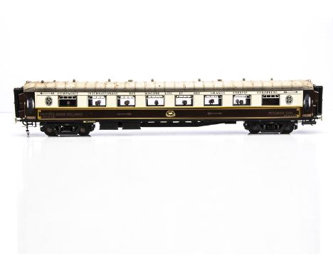 A Finescale Gauge 1 CIWL (Wagons-Lits) 1st class Pullman Car by J&amp;M Models for Fulgurex,  Model No. 27/79, in CIWL brown 
