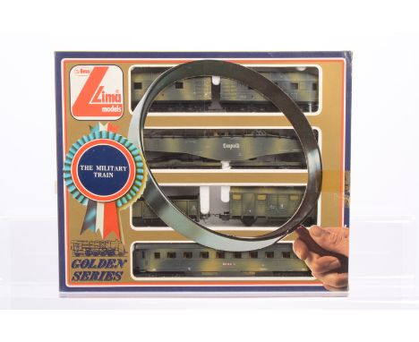 Lima HO Gauge Golden Series The Military Train, a boxed 10 9704 set, includes articulated diesel locomotive of the DR, Leopol