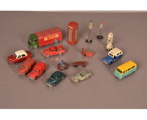 Unboxed 00 Gauge Dublo Dinky Toys and Matchbox Vehicles for Hornby-Dublo and larger scale Street Furniture, Dublo Dinky, Shel