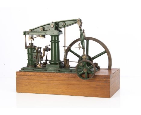 A Handsome Live Steam 'Rotative Beam' Engine, of finer construction than the Stuart Turner machines and of rather older appea