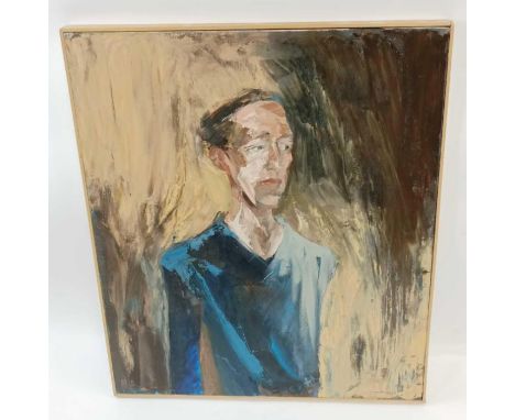 English school, 20th century, portrait of a male, oil on canvas, 82cm x 69cm 