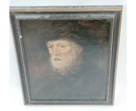 Continental school, 19th century, portrait of a male, oil on canvas, 52cm x 42cm wide