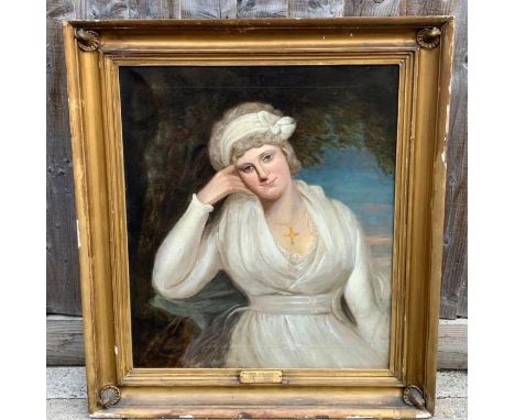 Follower of Thomas Gainsborough. Portrait of Mrs. John Cockerell, née Frances Jackson, great niece of Samuel Pepys, diarist, 