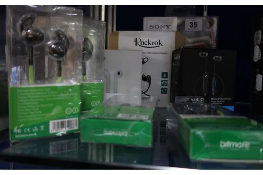 A pair of Sennheiser CX 6.00BT in ear Bluetooth Headset, Rockrok Wireless