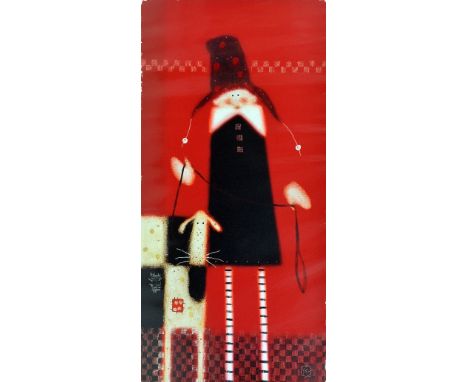 GOVINDER NAZRAN, (BRITISH 1964-2008),  'A New Lead for Patch', a Limited Edition artist proof print, 14/29, with certificate,