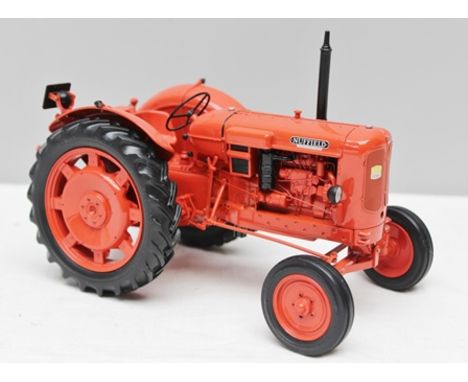 UNIVERSAL HOBBIES A 1:16 SCALE DIE-CAST MODEL OF A NUFFIELD TRACTOR (red) 