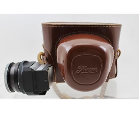 AN 'EXA' THAGEE DRESDEN CAMERA with Meyer-Optik Gorlitz 2902647 Primagon 4.5/35 lens, in leather case 