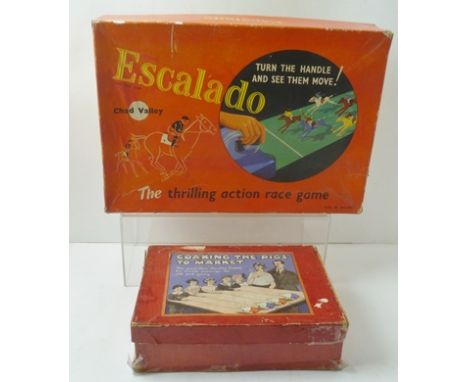 A CHAD VALLEY ESCALADO GAME in original box together with COAXING THE PIGS TO MARKET in original box (2) 