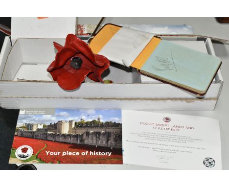 A BOXED PAUL CUMMINS ORIGINAL CERAMIC POPPY MADE FOR THE ART INSTALLATION 'BLOOD SWEPT LANDS AND SEAS OF RED', one of 888,246