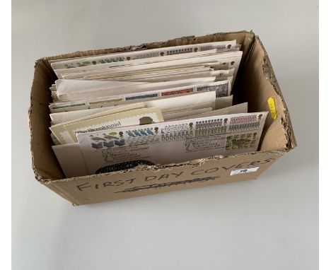 Box of assorted First Day Covers