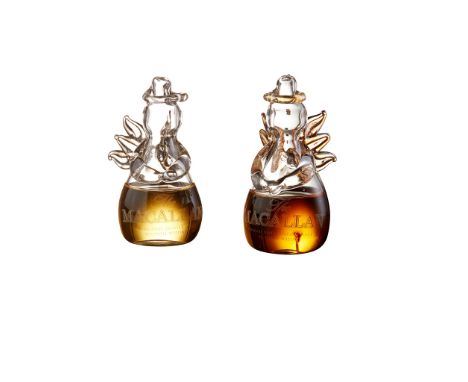 THE MACALLAN ANGEL'S SHARE MINIATURES comprising a 10 YEAR OLD FINE OAK, with presentation box, 2.5cl/ 40%; and a 10 YEAR OLD