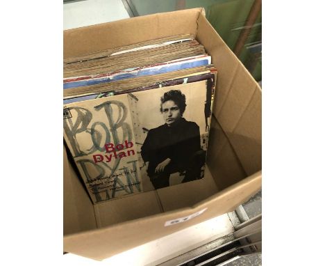 Twenty Nine 7" single records: Bob Dylan, The Beatles, George Harrison, etc