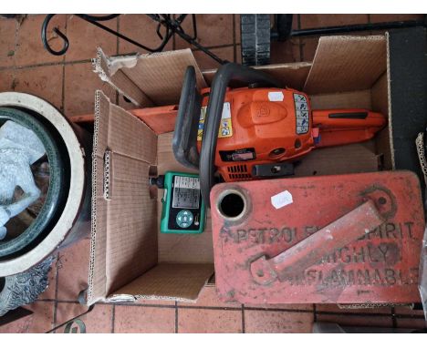 A Husquvana chainsaw etc.