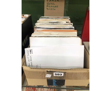Approximately 100 7" single records: Tamla, soul, Reggae and disco, Bar-kays, Gladys Knight, Sister Sledge, etc.