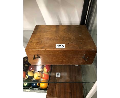 A mahogany cased specific gravity balance with thermometer plummet